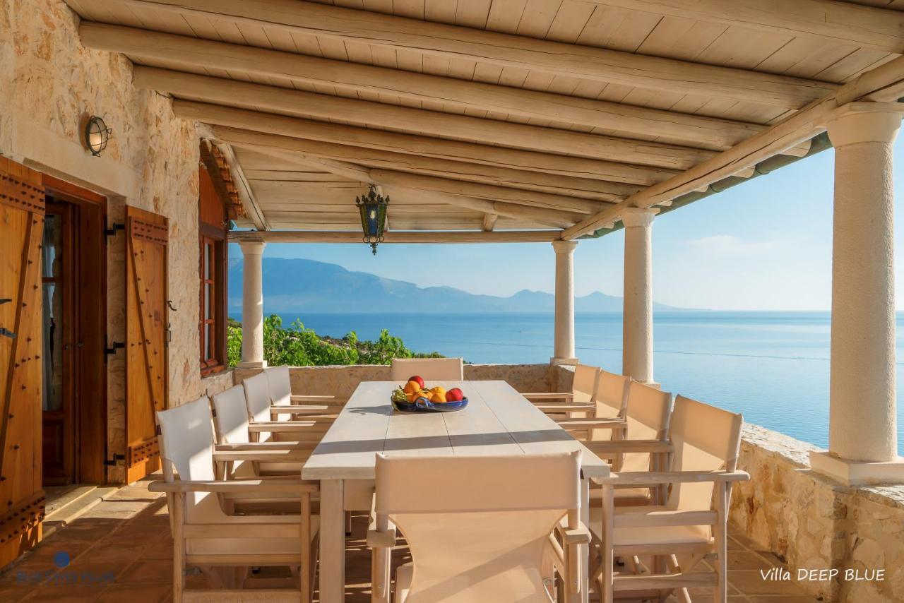 Blue Caves Villas - Exceptional Villas With Private Pools Direct Access To The Sea Koríthion Esterno foto